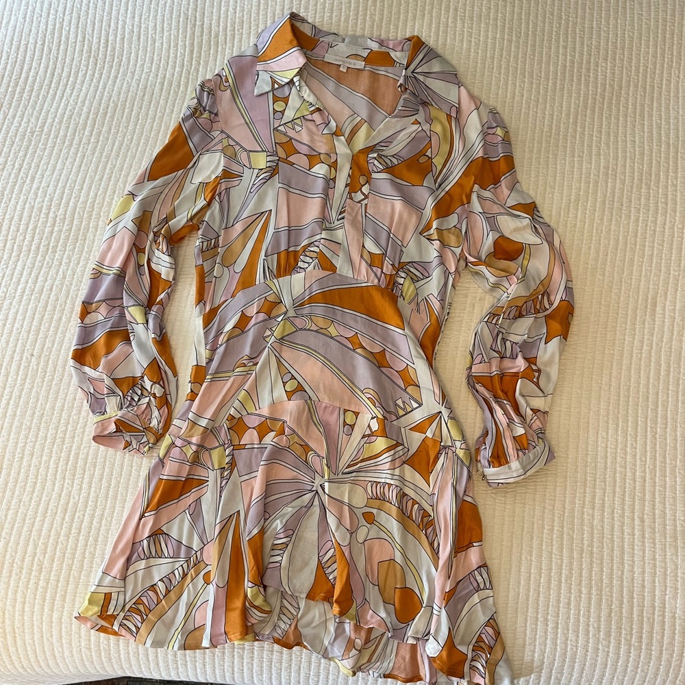 Olivaceous shirt dress